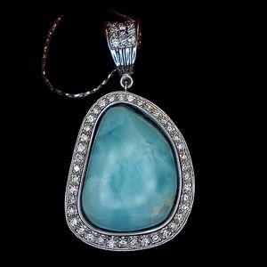 Larimer Diamond Custom made gold pendant necklace new